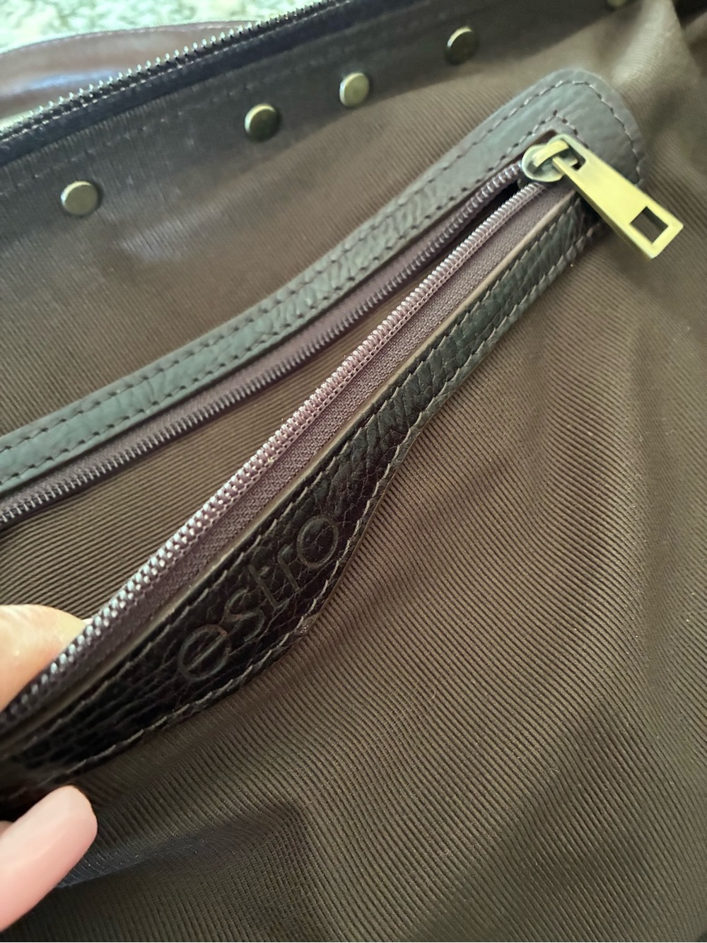 ESTRO LEATHER BAG! Absolutely Gorgeous! 25 x 15. 🧳100% Leather MADE IN ITALY! 🇮🇹 - Picture 5 of 12
